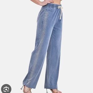 Women's Blue Straight Leg Pants